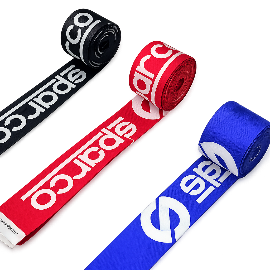 Sparco Seat Belt Webbing | High-Strength Polyester Strap (Sold Individually)