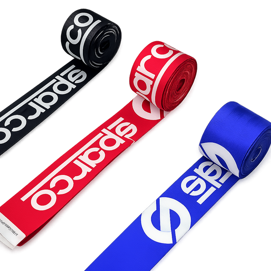Sparco Seat Belt Webbing | High-Strength Polyester Strap (Sold Individually)