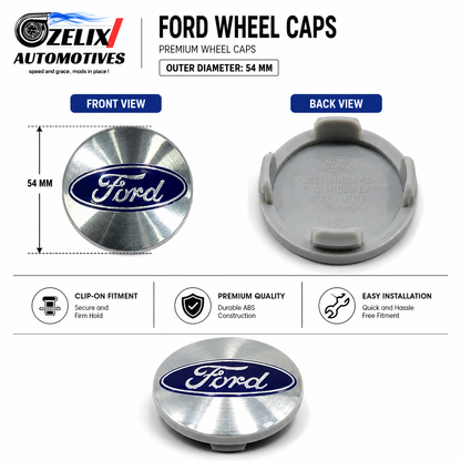 Ford Wheel Center Caps | Outer Diameter (54 mm)