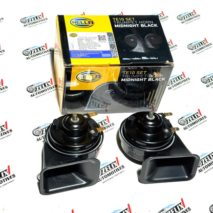 Hella TE10 Trumpet Horn Set | Midnight Black (2 Units)