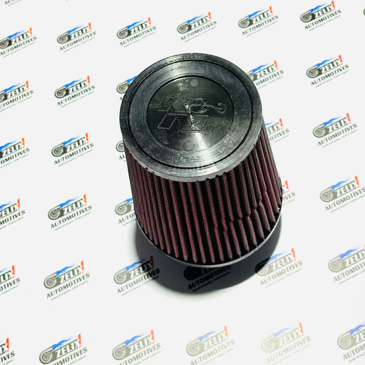 K&N  Long Conical Air Filter | Aftermarket 3-Inch  Performance Intake | Universal Fit