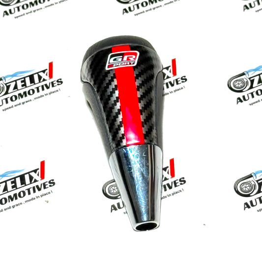 GR Sport Gear Knob | Universal Gear Shift Knob with Carbon Fiber Finish