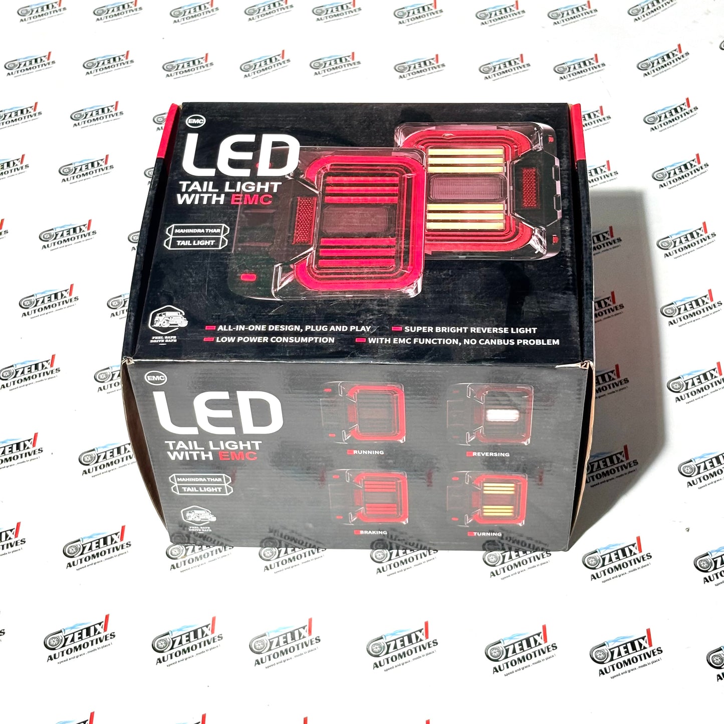 Mahindra Thar Wrangler-Style LED Tail Lights | Design with Plug-and-Play Fitment