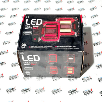 Mahindra Thar Wrangler-Style LED Tail Lights | Design with Plug-and-Play Fitment