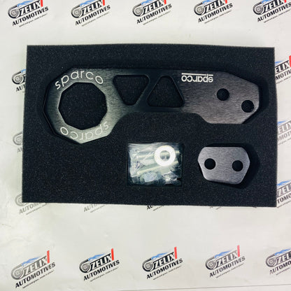 Sparco rear tow hook in Black finish 
