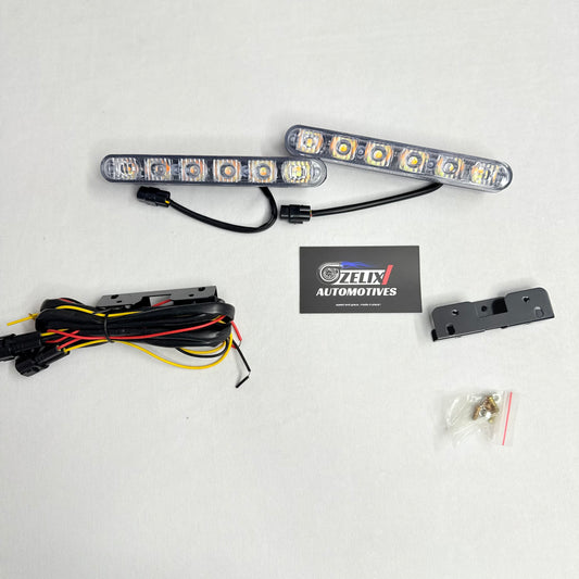 Universal 2 Piece LED DRL For Cars | Aftermarket
