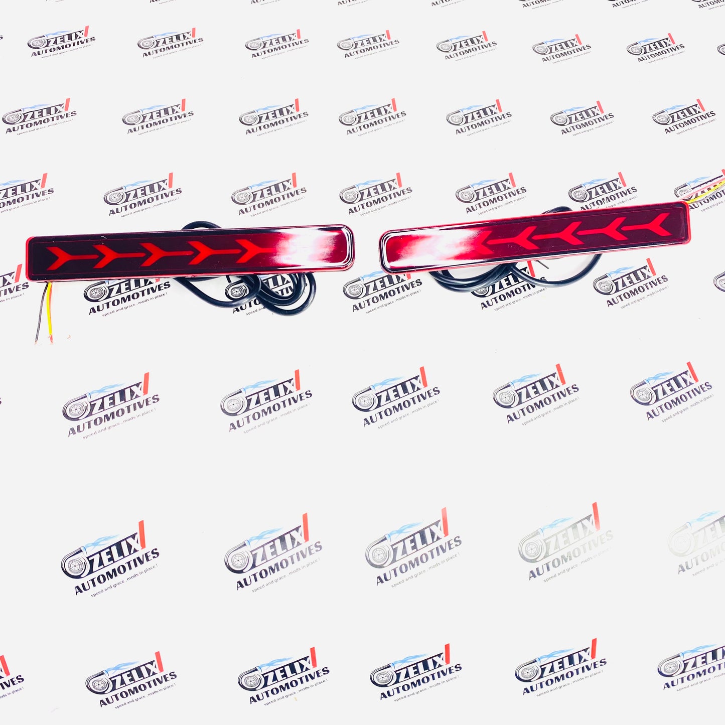 Suzuki XL6 LED Rear Reflector Lights | Rear Bumper Brake Lamp Set