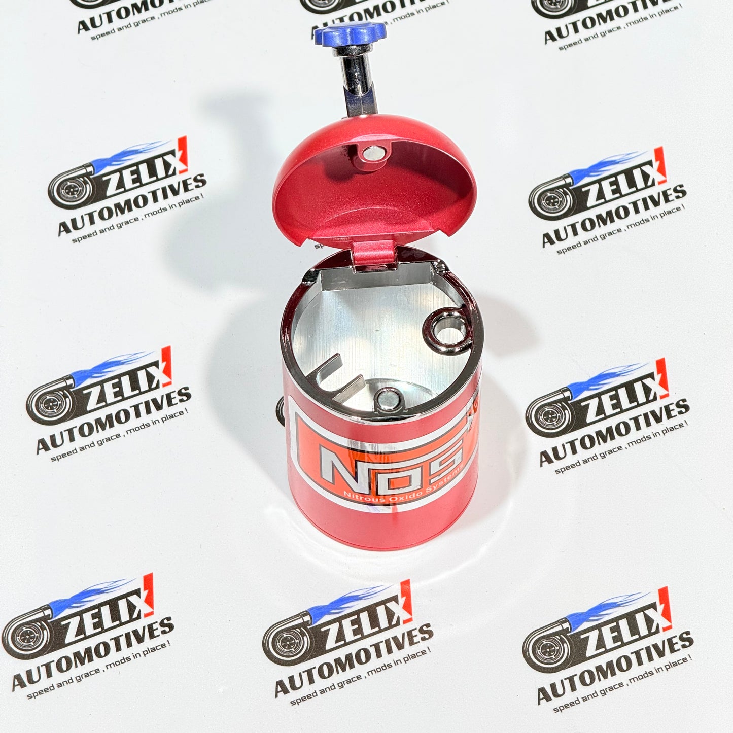 NOS Metal Ashtray Car Interior Accessory | Compact and Portable Design