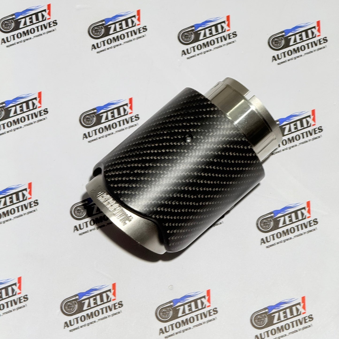 Akrapovic Wave Design Exhaust Tip | Matte Carbon Finish