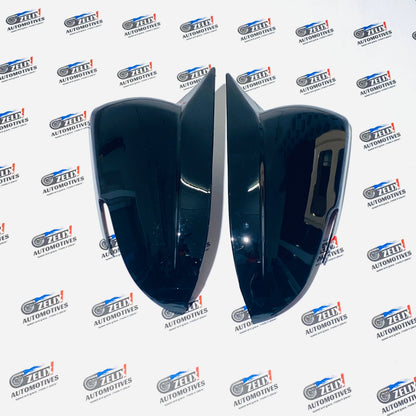 Kia Seltos Batman Style Mirror Covers | Premium ABS Gloss Black (Fits 2019+ Models)