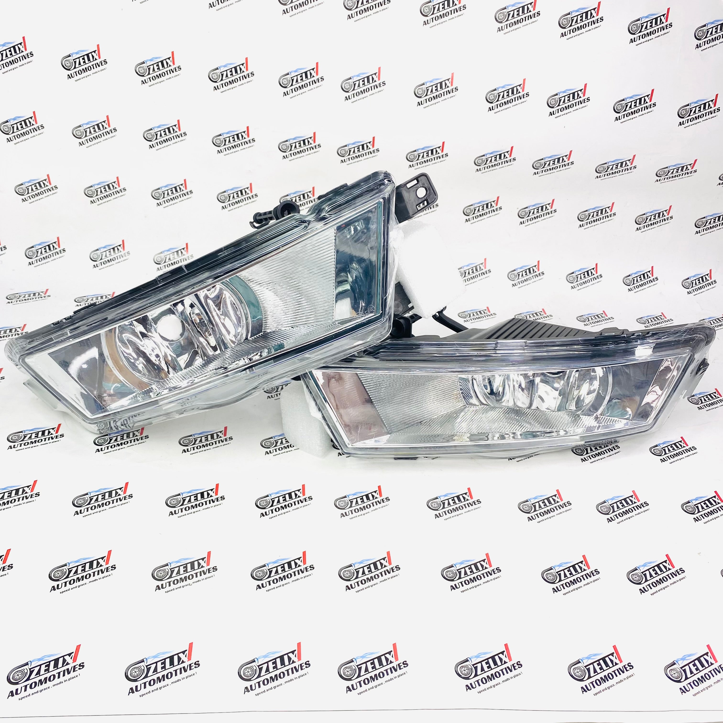 Skoda Rapid T-2/3 Chrome Fog Lamps | Premium Left & Right