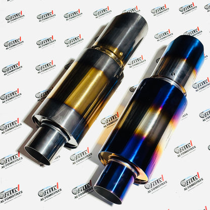 Chrome Finish Exhaust | Burnt Finish | Premium Universal Exhaust Tip
