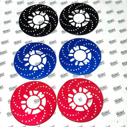 Universal Disc Brake Rotor Cover – Red / Blue / Black | Premium Finish