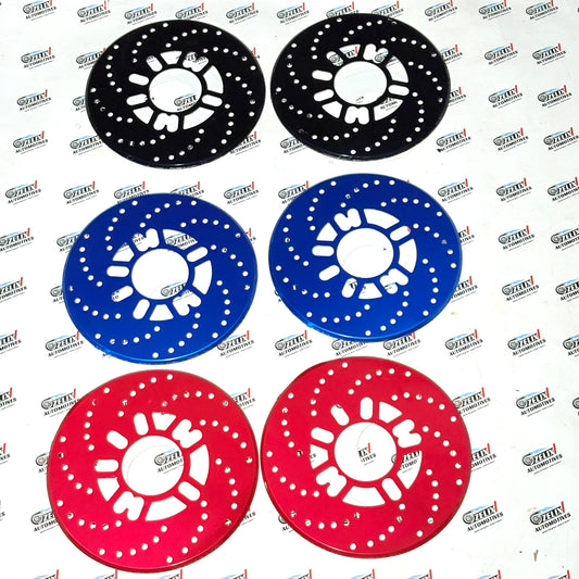 Universal Disc Brake Rotor Cover – Red / Blue / Black | Premium Finish