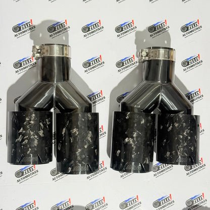 Dual Exhaust Tip BMW M-Style | Universal Fit Sporty Rear Upgrade
