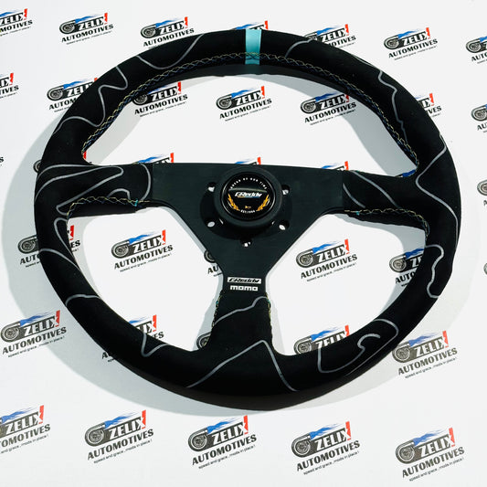 Momo × Greddy Collab Steering Wheel | Performance Racing Design