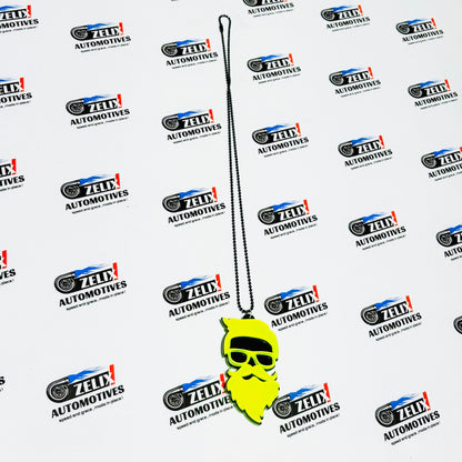 Fluorescent Green Car Mirror Hanging – Stylish Interior Accessory