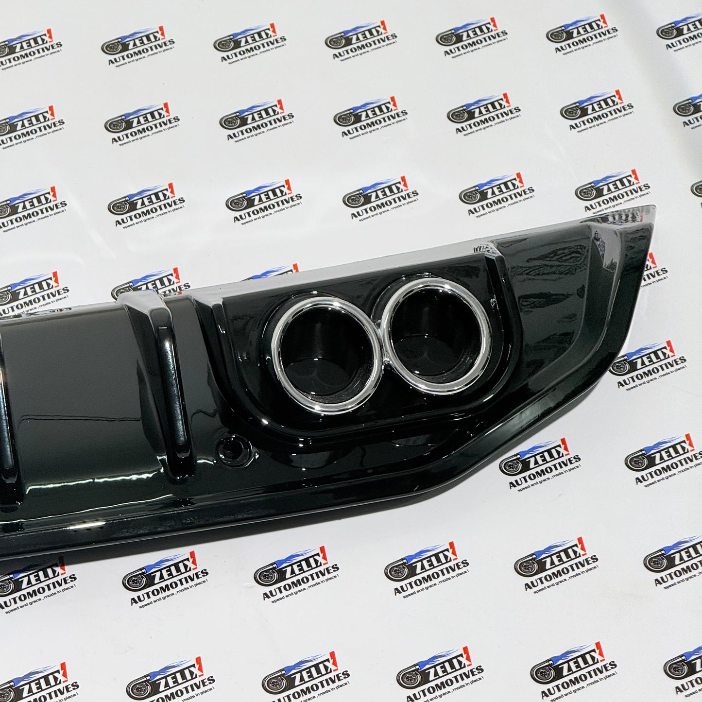 Hyundai Verna (2021–Onwards) F1-Style Rear Diffuser With LED | Aftermarket ABS