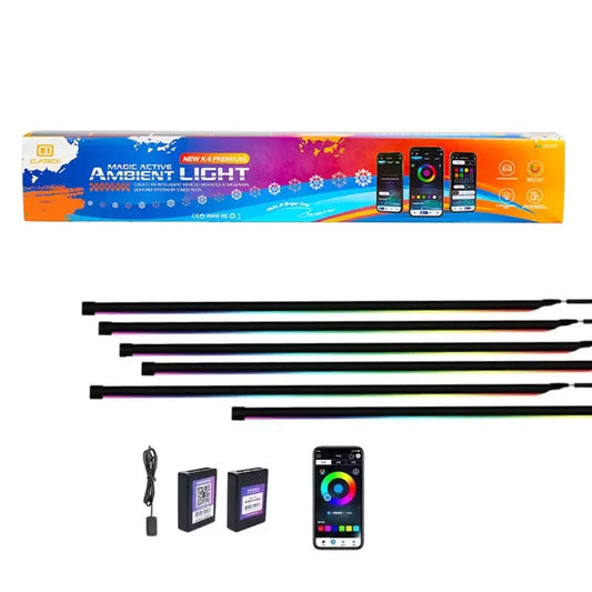 CARDI K4 Active Ultra Ambient RGB LED Interior Lights - 18 Pieces