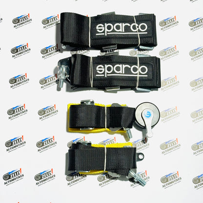 SPARCO 4-Point Racing Seat Belt Harness – Universal Red