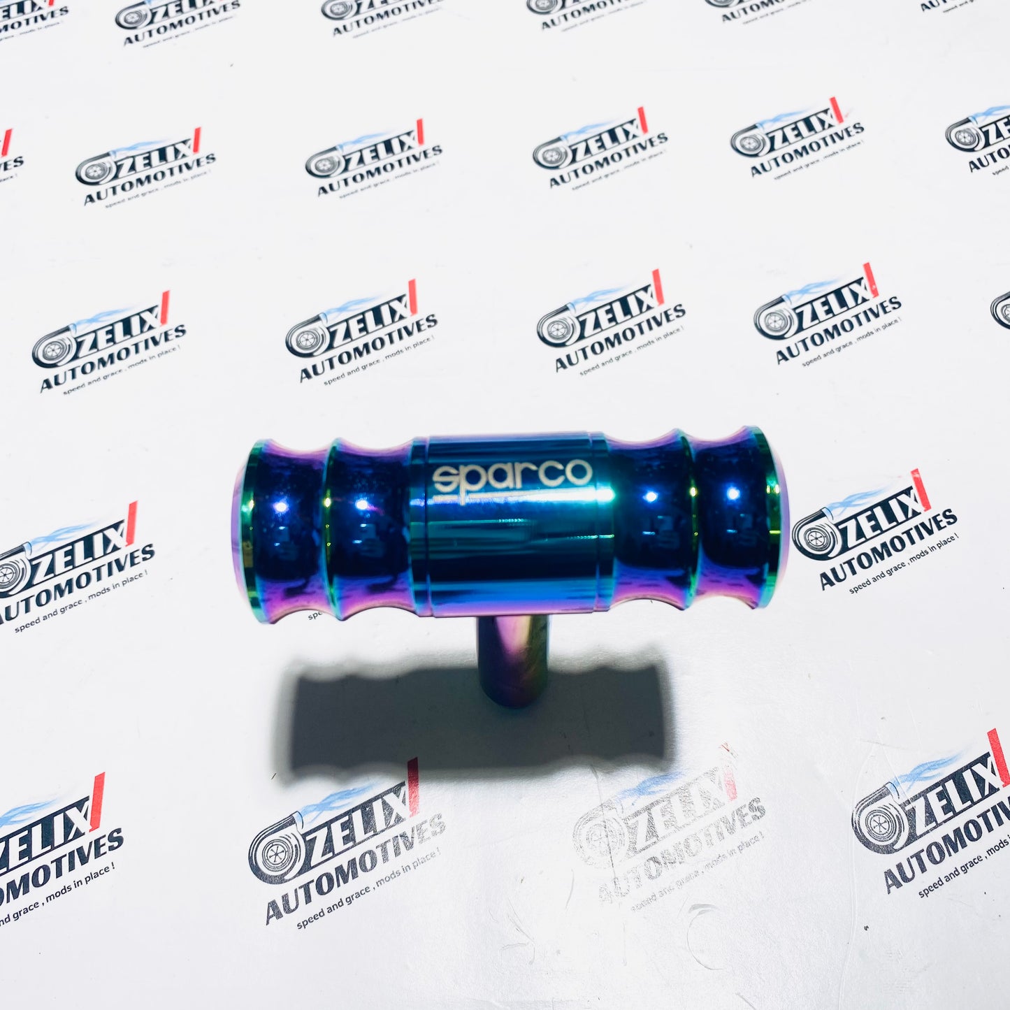 Sparco Aircraft-Style Gear Knob | Universal Fit  Burnt Blue Finish