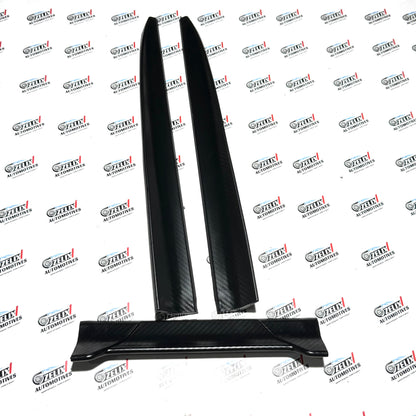 Universal Rubber Spoiler  Set of -3  | Available in Black and Carbon Finish