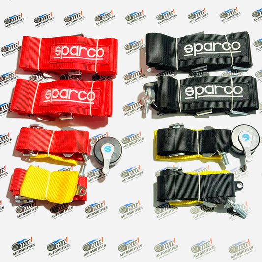 SPARCO 4-Point Racing Seat Belt Harness – Universal Red