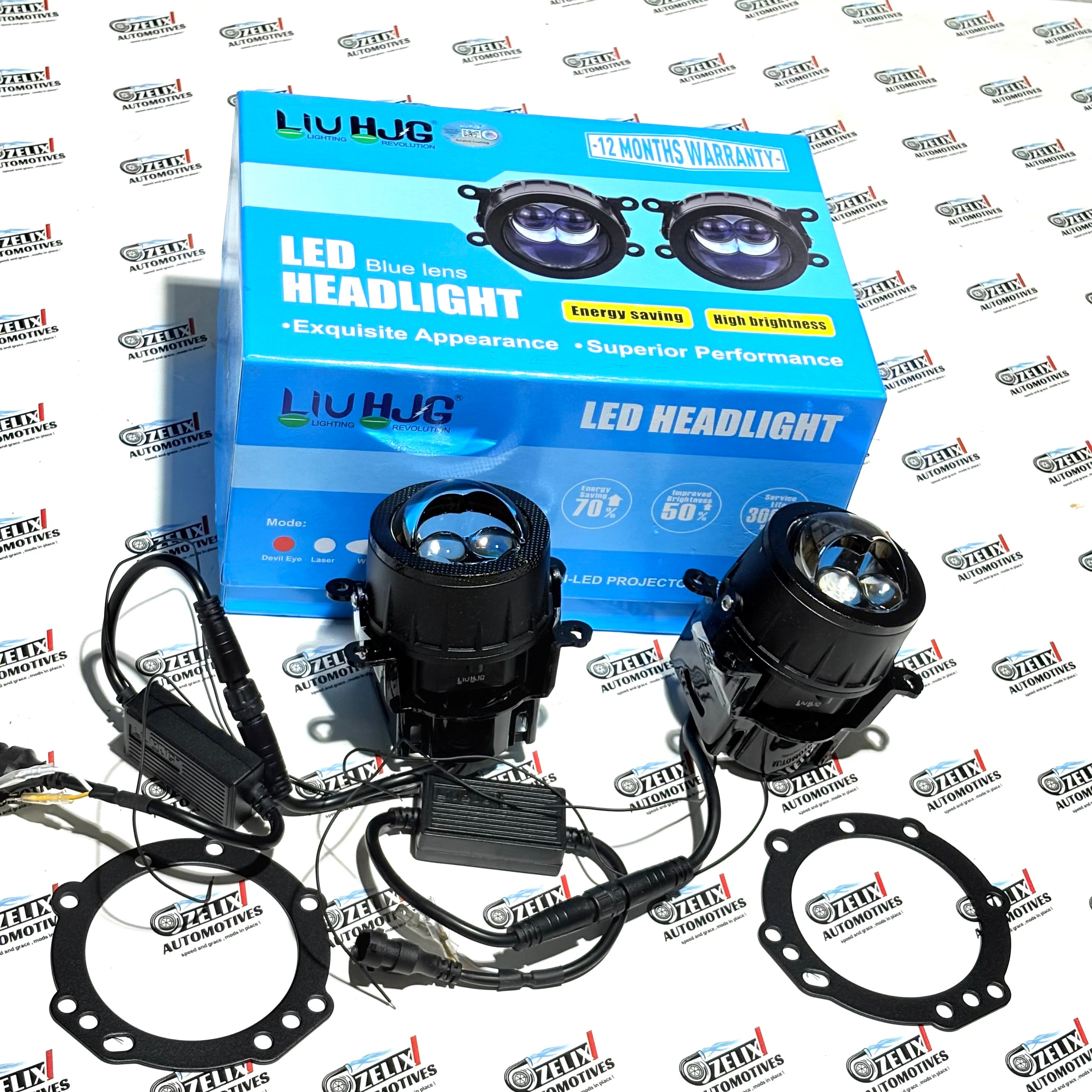 HJG BI-LED Projector Lens 3-Inch | Triple output with High