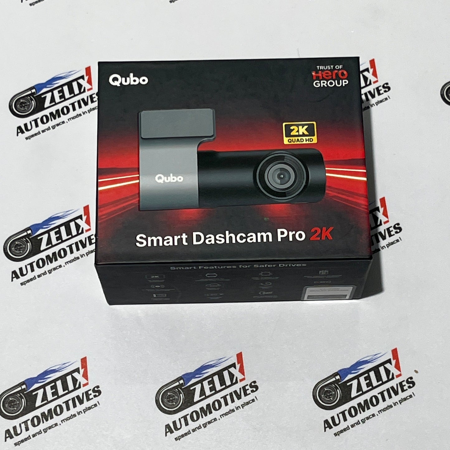 Qubo Smart Dashcam Pro-Series | Premium 2K Quad-HD Car Dash Camera
