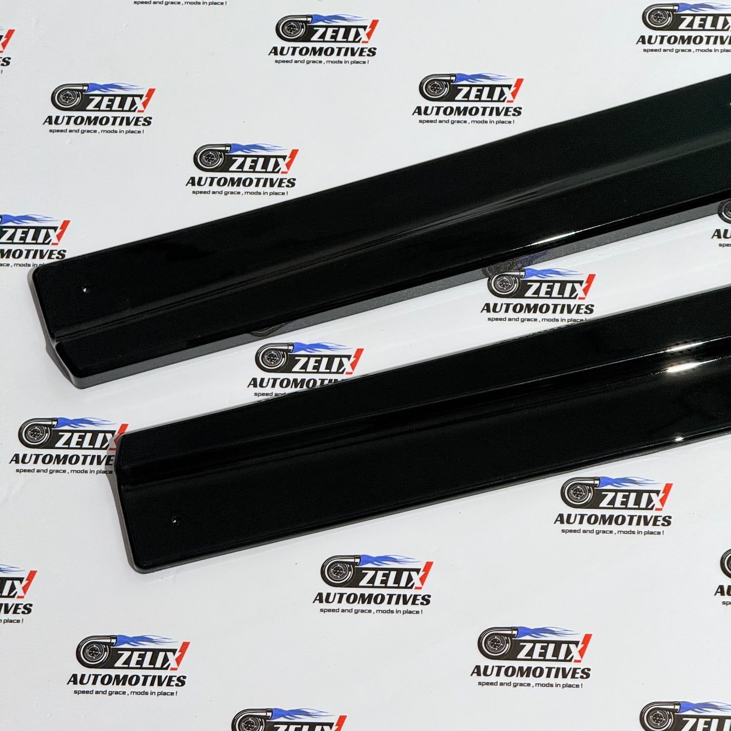 Honda City Side Skirts Glossy Black Finish | Enhances Aggressive Side Profile