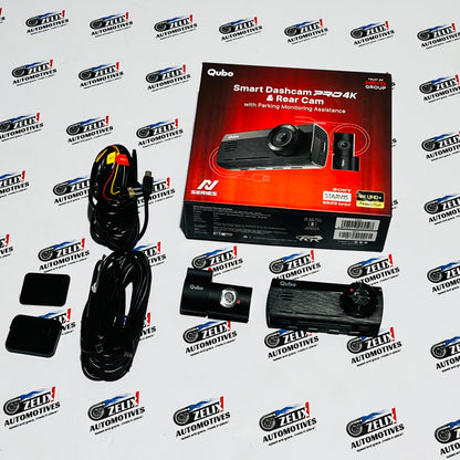 Qubo Dashcam Pro 4K with Rear Camera N-Series | Sony IMX415 Sensor for Superior Clarity