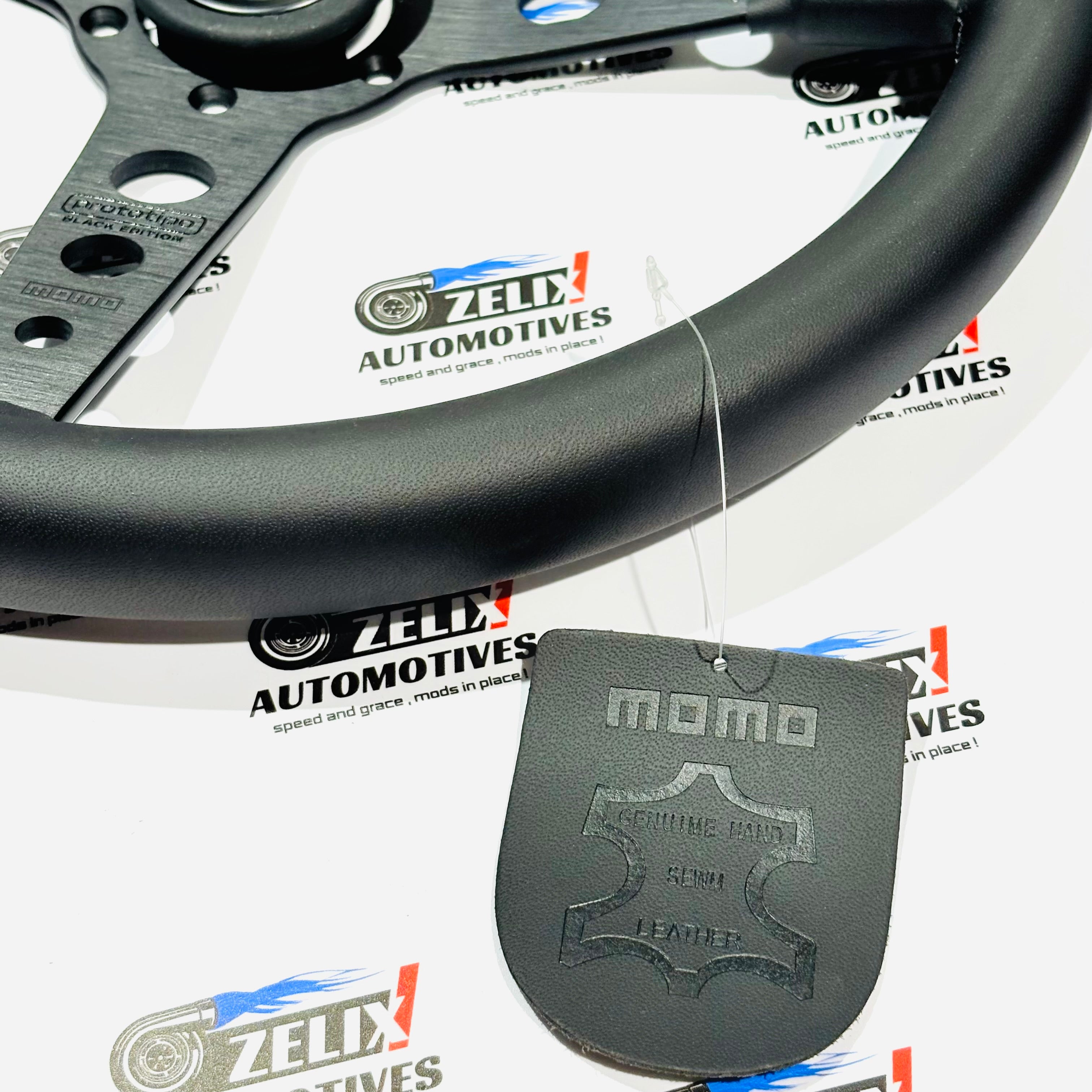 MOMO Prototipo Black Edition Flat Steering Wheel – Zelix Automotives