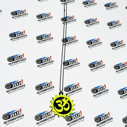 Fluorescent Green Car Mirror Hanging – Stylish Interior Accessory