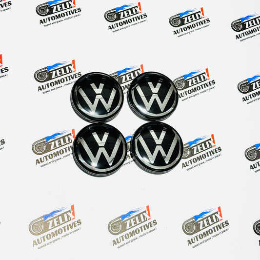 Volkswagen Virtus Alloy Wheel Center Caps Set of 4 | 50mm Inlet Size OEM-Style Chrome