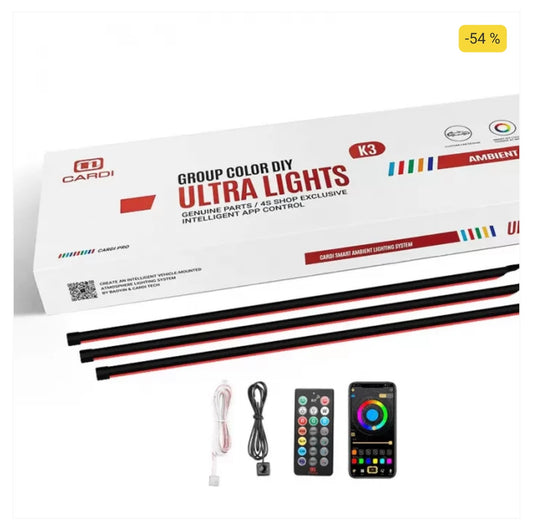 CARDI K3 Active Ultra Ambient RGB LED Interior Lights - 6 Pieces