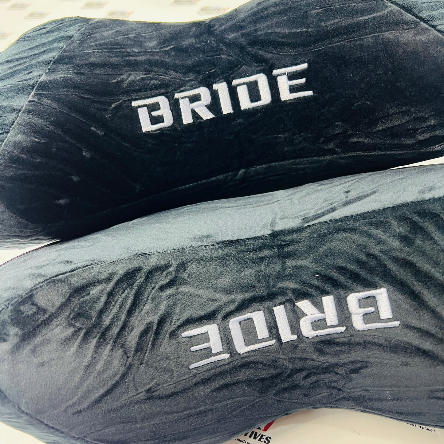 Bride Neck Rest | Universal Aftermarket Car Seat Pillow – Black (Pair).