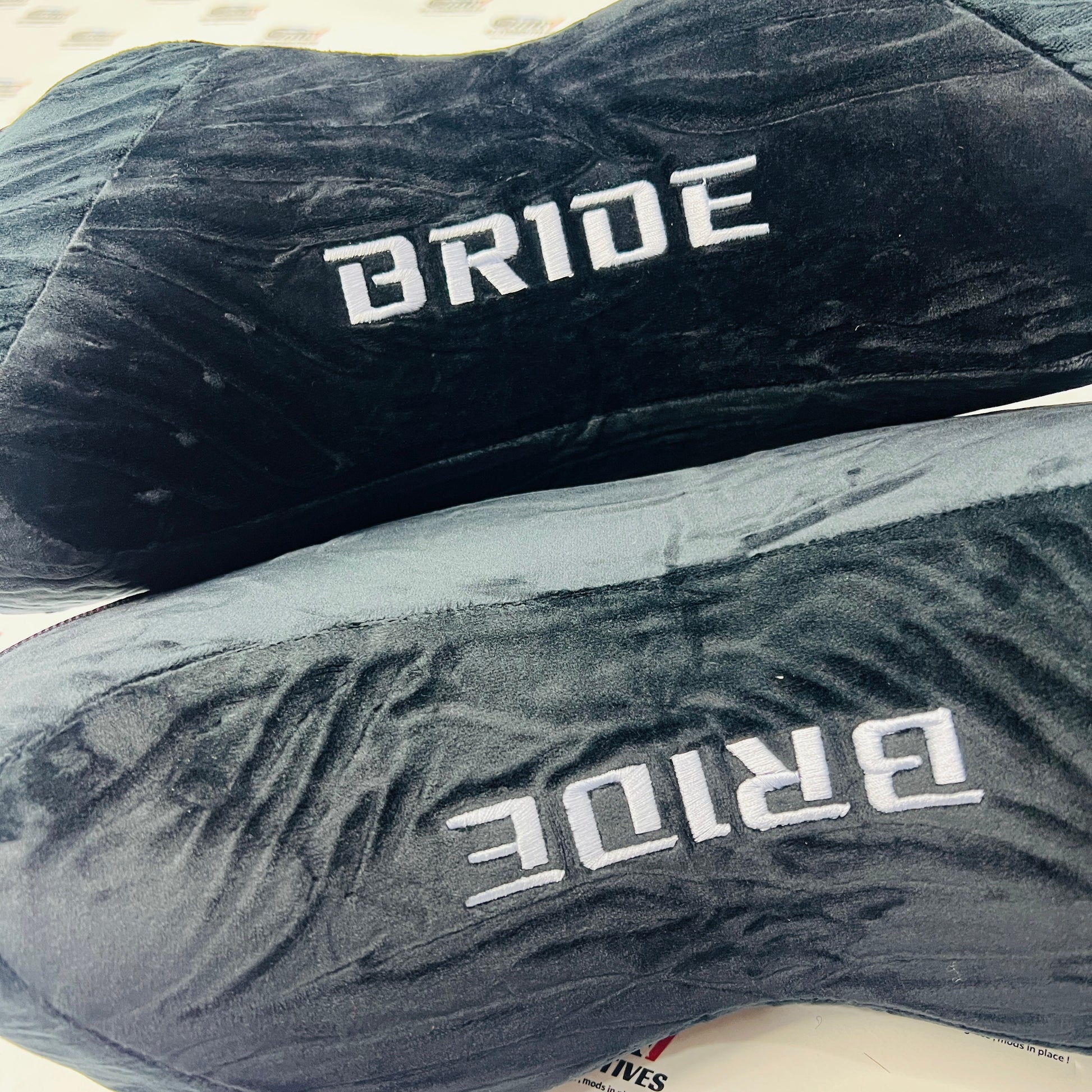 Bride Neck Rest | Universal Aftermarket Car Seat Pillow – Black (Pair).
