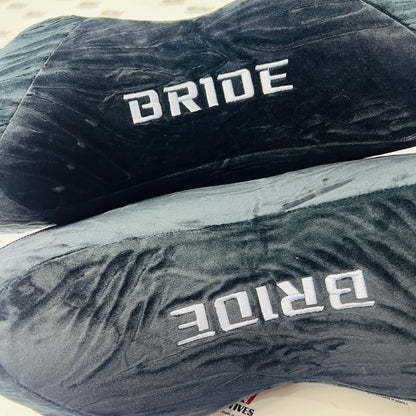Bride Neck Rest | Universal Aftermarket Car Seat Pillow – Black (Pair).
