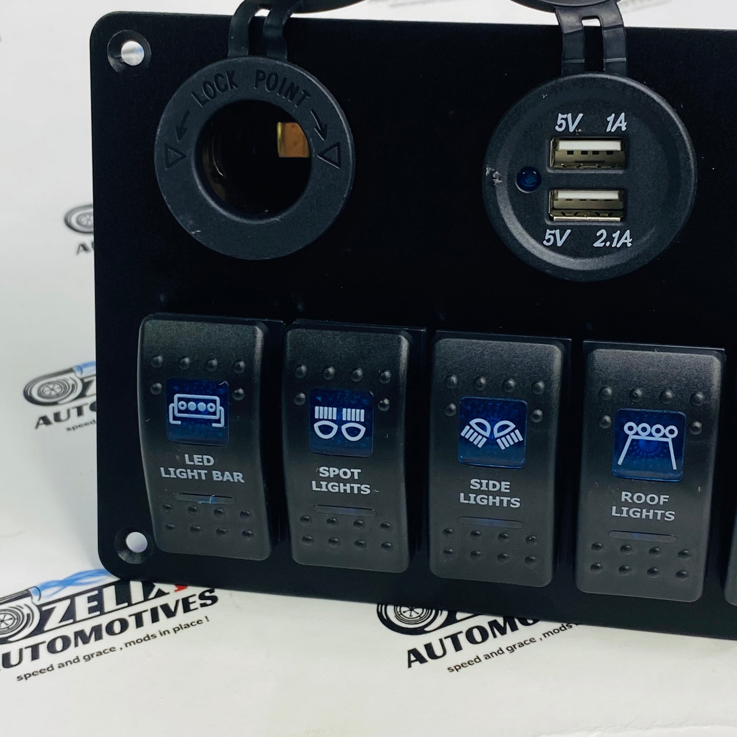 Universal  switch panel for cars and off-roading vehicles