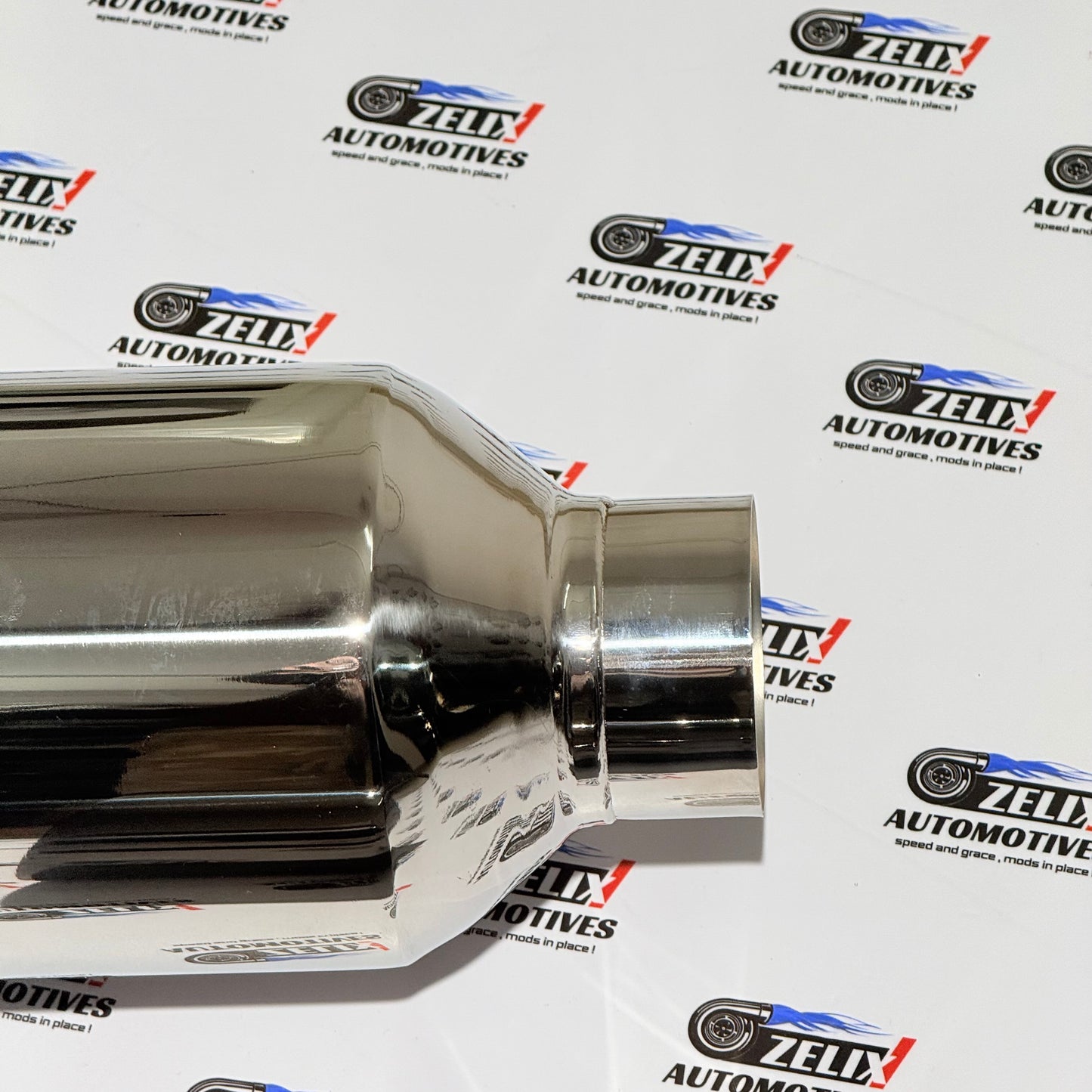Monster Size Single Exhaust Tip | Performance Upgrade | Chrome/ Glossy Black Finish