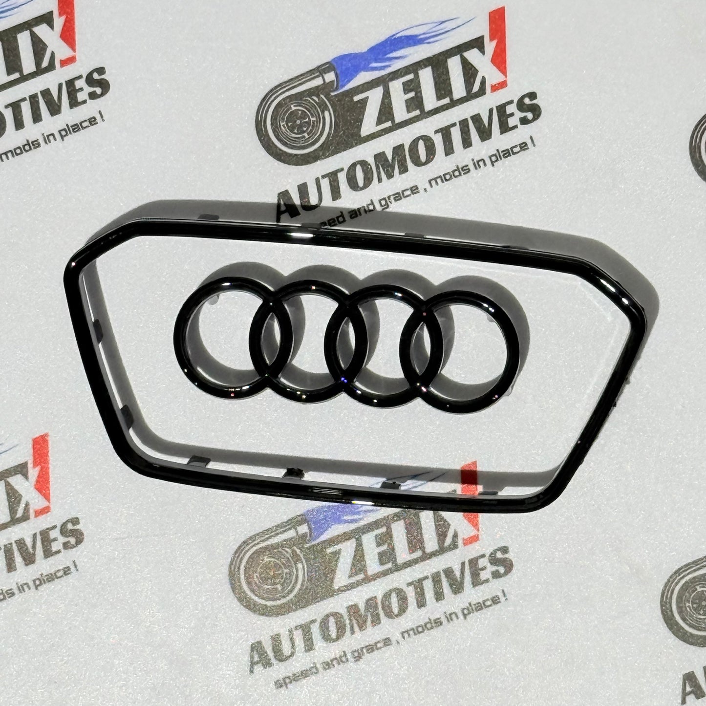 Audi Steering Wheel Trims Glossy Black Finish | Premium ABS Material | Multiple Shapes