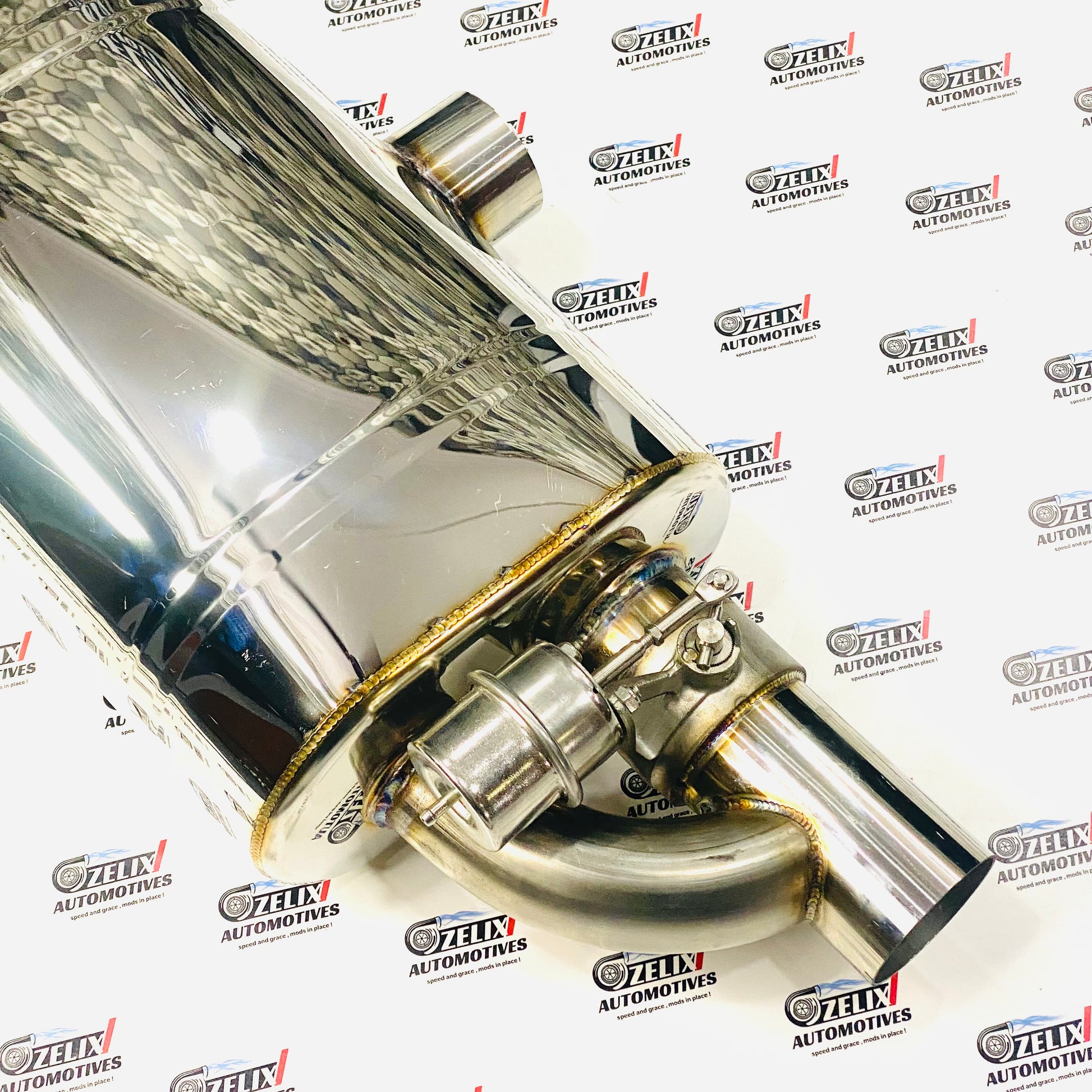 Premium aftermarket dual valve exhaust muffler 