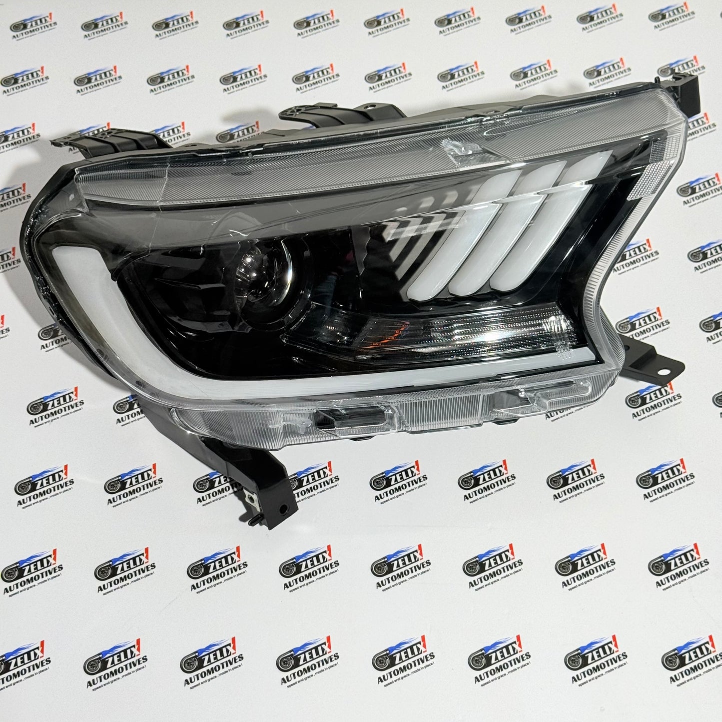 Ford Endeavour Mustang-Style Headlights | Aftermarket Projector Lens with Integrated DRL