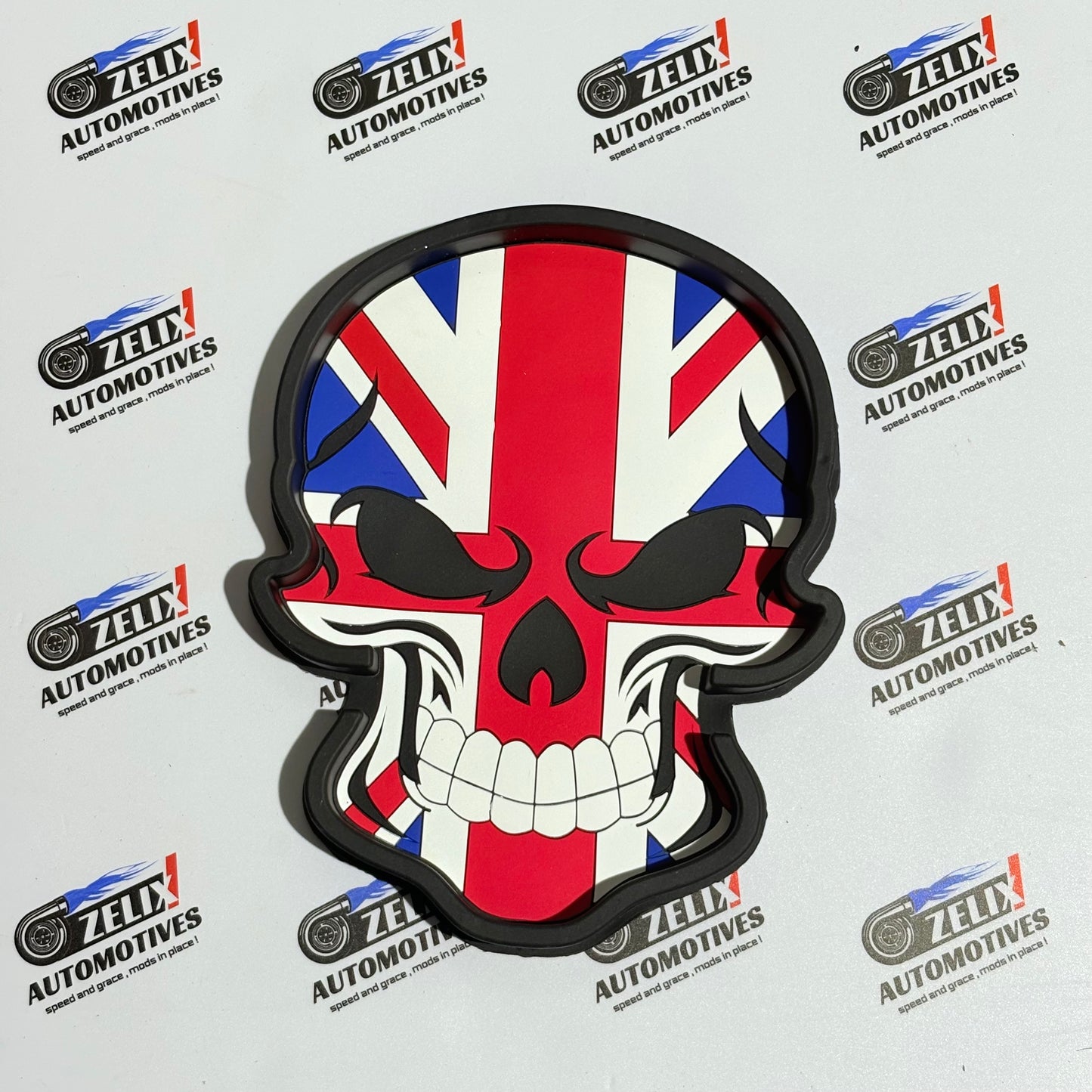 Skull Non-Slip Car Dashboard Mat | German,UK,USA Flag Designs