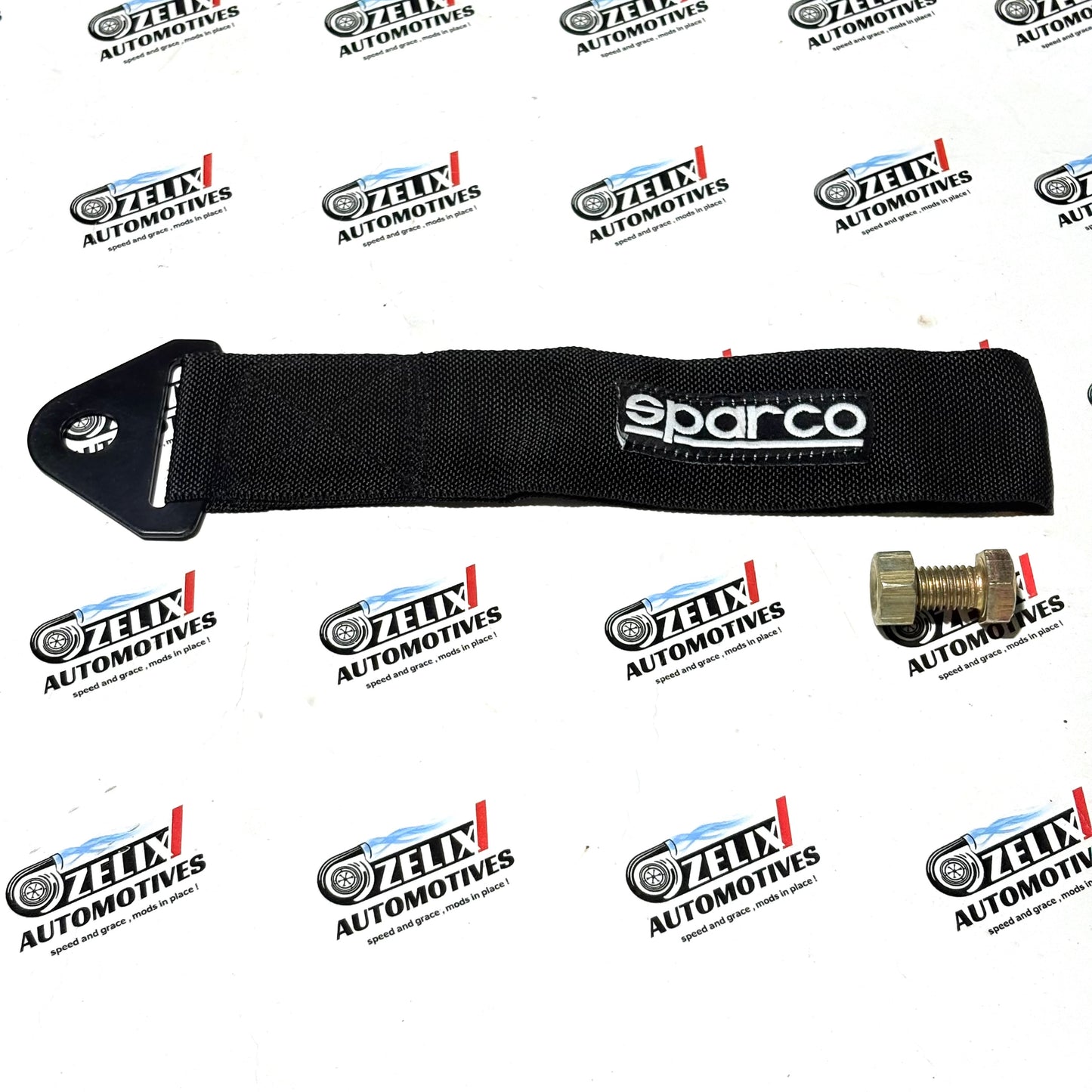 Sparco  Front and Rear Tow Strap | Heavy-Duty Towing Hook Kit Multiple Colour Options