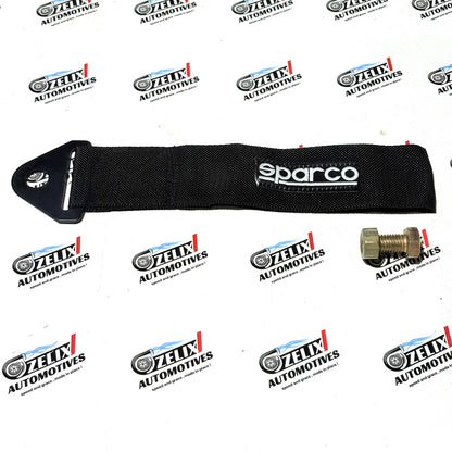 Sparco  Front and Rear Tow Strap | Heavy-Duty Towing Hook Kit Multiple Colour Options