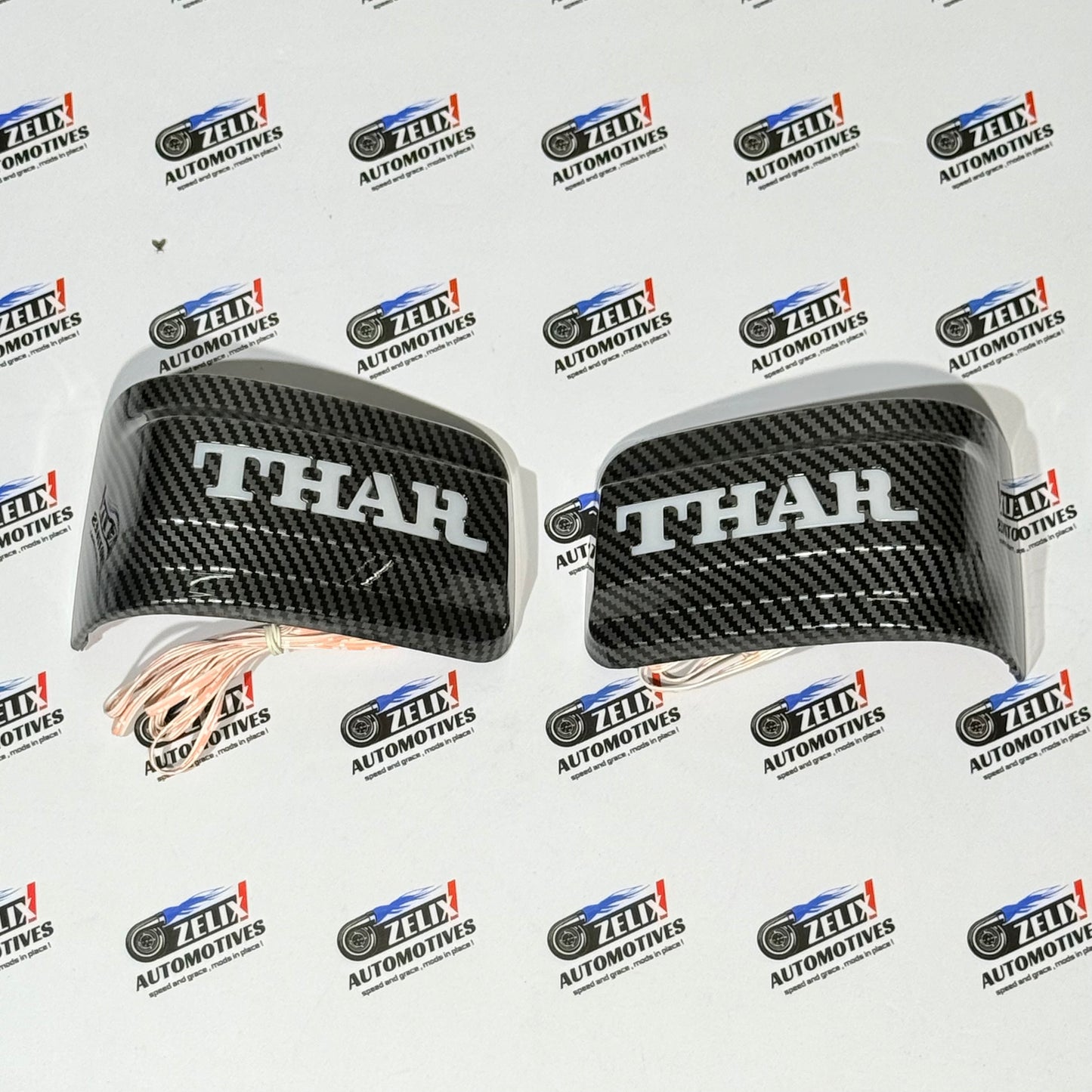 Mahindra Thar Mirror Covers with Integrated LED Lights | Enhance Exterior Look