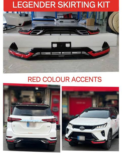 Toyota Fortuner Legender Front and Rear Skirting Kit