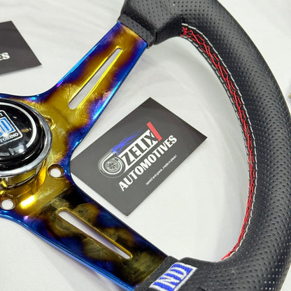 NARDI 14 Inch Titanium Gold Universal Steering Wheel