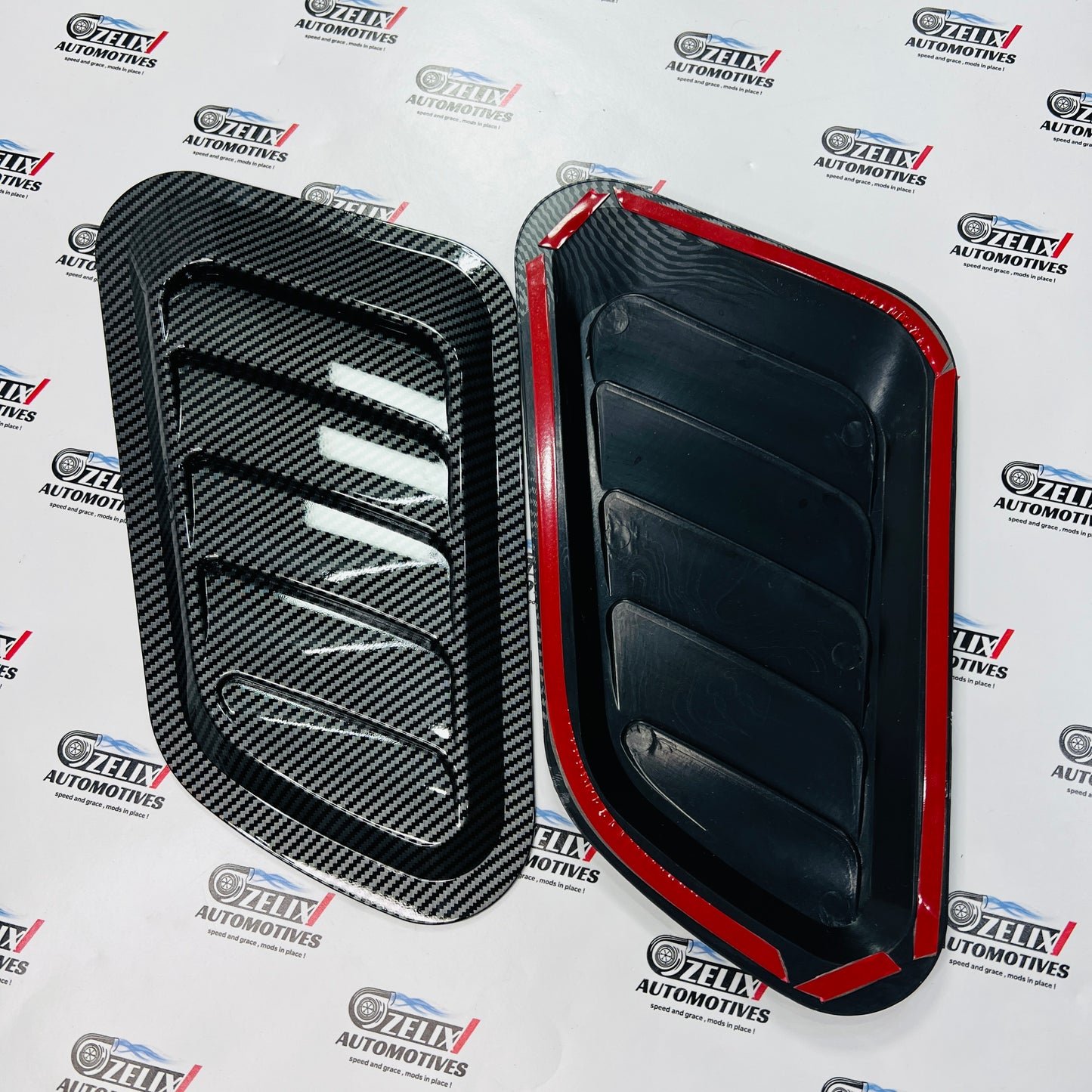 Universal 2 Pc Hood Scoop |  Aftermarket ABS